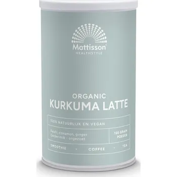 Přírodní produkt Mattisson BIO Kurkuma Latte - Reishi, skořice - 160 g