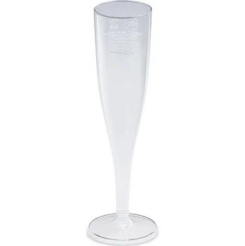 Jednorázové nádobí UNIPAP Pohárik kryštál na sekt (PS) Ø63mm 0,1L [10 ks] 498178