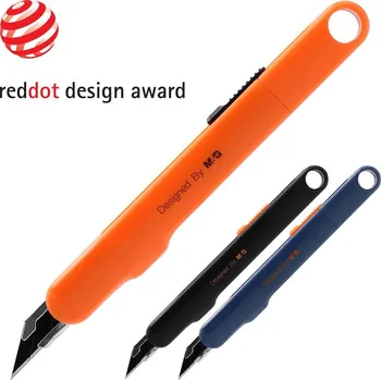 M&G Nůž ořezávací M&G 9 mm, černá čepel 30° (3 barvy) 582079