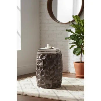 Stolička Hnědá keramická stolička Baybom 45 cm