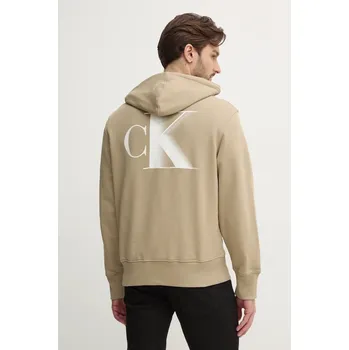 Dámská mikina Bavlněná mikina Calvin Klein Jeans J30J327476 zelená 81X, vel. L