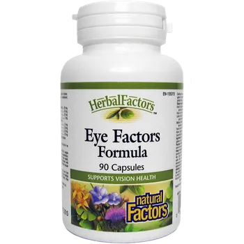 Přírodní produkt Natural Factors ZDRAVÉ OČI - Eye Factors - směs bylin 90 kapslí