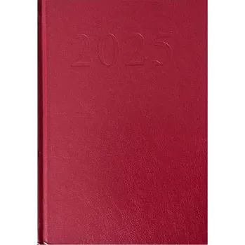 Diář Diář A5 1 strana / 1 den 2025 - Elegant černo-červený 520743