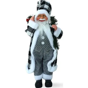 Vánoční dekorace All4Customer Santa Claus 60 cm stříbrný