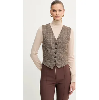 Dámská vesta Vesta s přídavkem vlny Luisa Spagnoli 542370 hnědá 98A, vel. L
