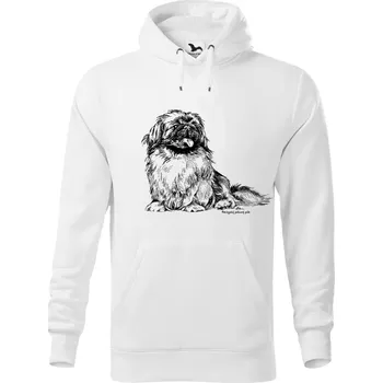 Dámská mikina Mikina - Pekingský palácový psík Barva: Bílá (00), Velikost: 3XL, Střih: Pánské