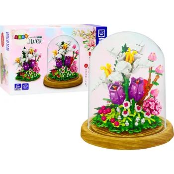 ostatní stavebnice Stavebnice Květiny ve vitríně - 487 kusů