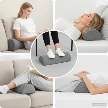 Polštář na nohu Geometrický Šedá 52 x 20 x 11 cm