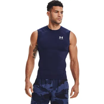 Pánské tílko Pánské kompresní tílko Under Armour HG Armour Comp SL Under Armour modrá 3043849