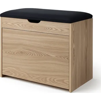 Botník Botník se sedákem a výsuvnými policemi 57 x 30 x 53 cm hnědý