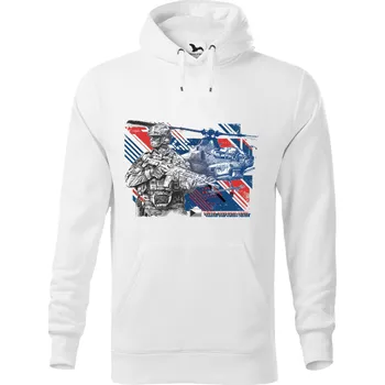 Dámská mikina Mikina - Czech Republic Army Barva: Bílá (00), Velikost: XXL, Střih: Pánské