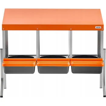 kurník VEVOR Kurník s 3 Hnízdy Snadno Čistitelné Hnízdo pro Slepice ke Snášení Vajec