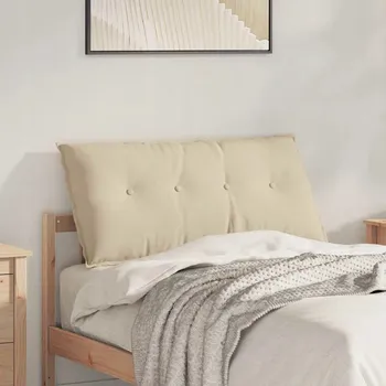 Polštář Polštář na záda Krémová 100 x 50 cm Mikrovlákno