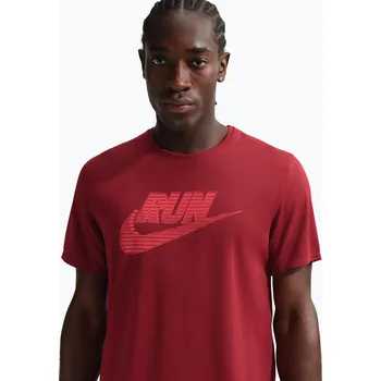 Pánské tričko Pánské běžecké tričko Nike Miler Dri-Fit UV team crimson/light crimson