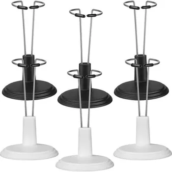 Doplněk pro panenku Toddmomy 6dílný stojan na panenky, nastavitelný stojan na panenky, stojan na akční figurky,