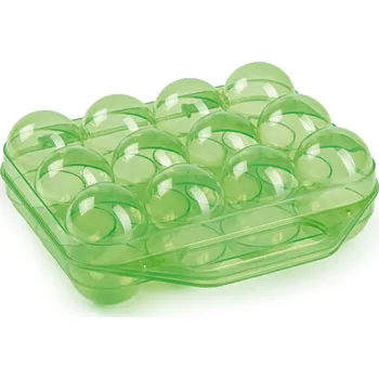 Dóza na potraviny GAUN Plastový box na 12 ks vajec zelený