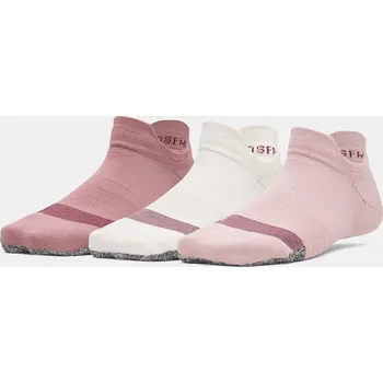 Dámská móda Under Armour Womens UA Breathe NS Tab 3 páry růžová UNI