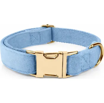 Obojek pro psa Star Sky blue Luxusní sametový obojek pro psa Velikost: S