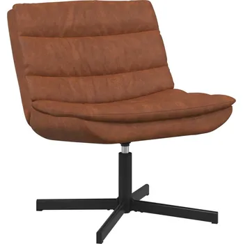 vidaXL Otočná židle Hnědá 63 x 75 x 76 cm Antický PU [42007349]