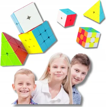 Hlavolam Sada kostek 2x2x2 a 3x3x3 Pyramida (Rubikova kostka) Speed Cube Edu Logická