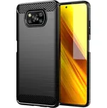 Pouzdro Carbon pro Xiaomi Poco X3 černé
