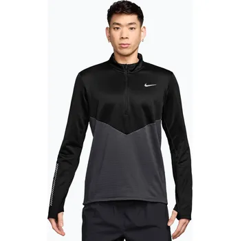 Pánská mikina Pánská běžecká mikina Nike Pacer Winterized 1/2 Zip anthracite/black