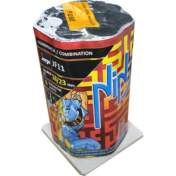 Zábavní pyrotechnika Jorge Ninja kombinovaný ohňostroj s fontánou 8 ran