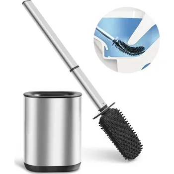 WC štětka Štětka na WC Homeasy, stříbrná