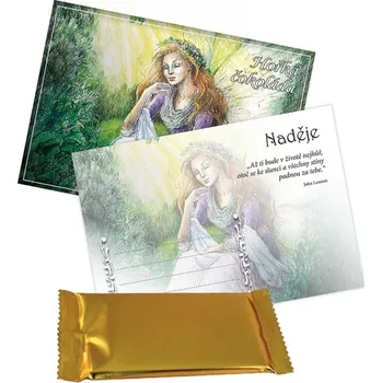 Cukrovinka Hanna Maria Therapy Hanna Maria Čokoláda s přáním NADĚJE - hořká 20g