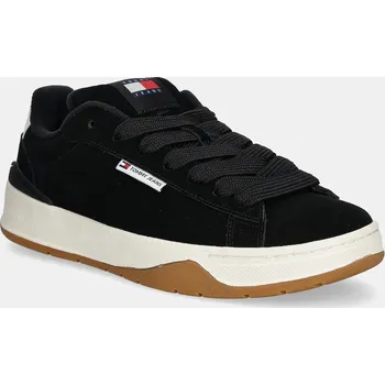 Pánské tenisky Semišové sneakers boty Tommy Jeans TJM SKATER SNEAKER EM0EM01503 černá 99X, EUR 43