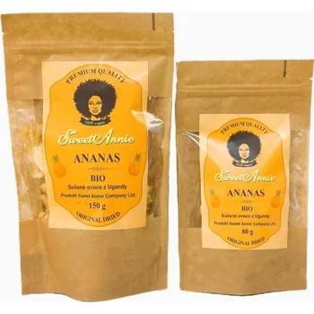 Sušené ovoce Sweet Annie BIO sušený ananas z Ugandy 80 gr