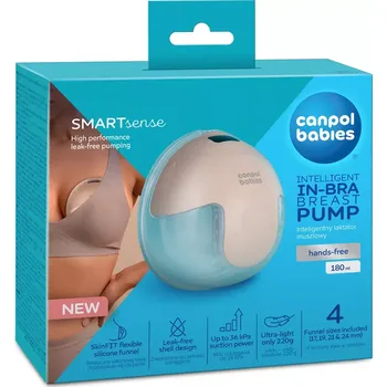 Canpol babies SmartSense elektrická odsávačka mateřského mléka do podprsenky Canpol babies Hands-Free elektrická odsávačka mateřského mléka do podprsenky 20/115