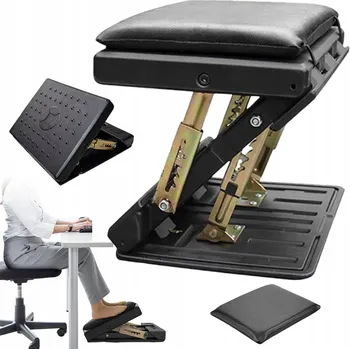 Podložka pod nohu PODNOŽKA POD STŮL, NASTAVITELNÁ VÝŠKA, 4 ÚROVNĚ + VYMĚNITELNÁ MASÁŽNÍ PODLOŽKA