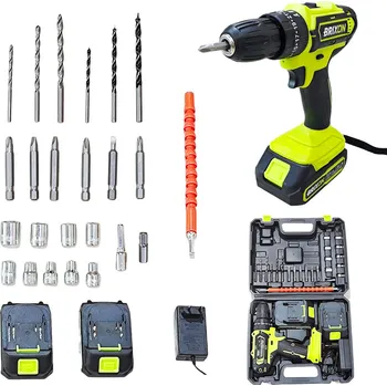 Vrtačka Brixon 57917 AKU ruční vrtačka + náhradní baterie + příslušenství