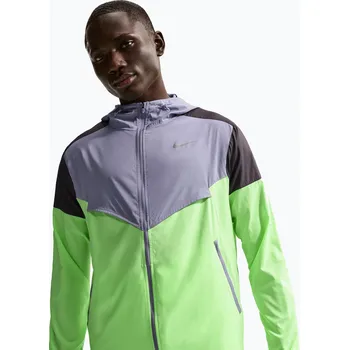 Pánská větrovka Pánská běžecká bunda Nike Impossibly Light Windrunner iron purple/black/lime blast