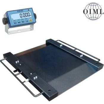 Obchodní váha Nájezdová podlahová váha LESAK 4TUVN0404L-DFWL, 60kg/20g, 400x400mm, lak