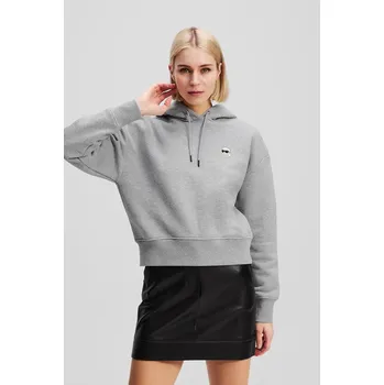 Dámská mikina Bavlněná mikina Karl Lagerfeld IKON A3W20053 šedá 90X, vel. XL