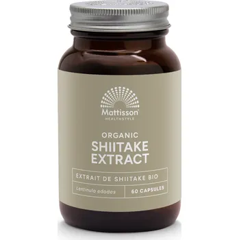 Doplněk stravy Mattisson BIO Shiitake 400 mg - 60 kapslí