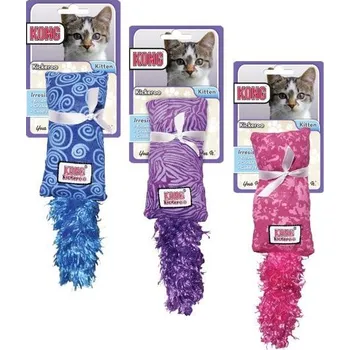 Hračka pro kočku Kong Kickeroo Kitten obušek plněný Catnipem 12x6cm