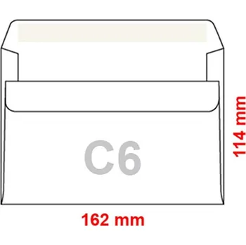 Obálka Obálky C6 114x162 mm samolepicí 455042