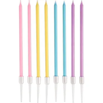 Dortová svíčka GoDan S.A. Dortová svíčka - Makronky 14 cm (8 ks) 582084