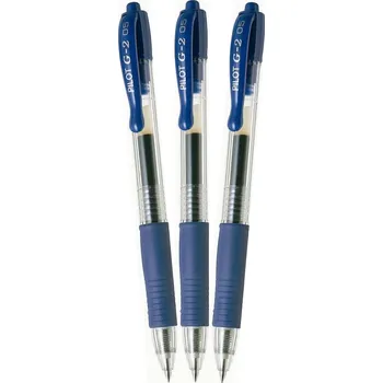 Roller PILOT G-2 05 / 0.25 mm, modrý - balení 3 ks