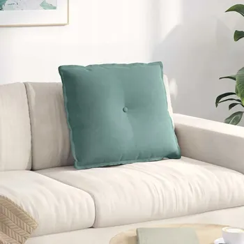 Polštář Polštář na záda Zelená mořská 60 x 50 cm Manšestrová látka