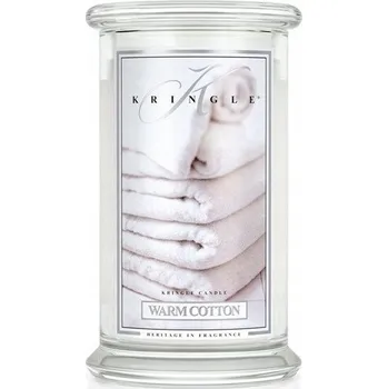 Svíčka Tradiční parafínová svíčka Warm Cotton Kringle Candle 1 ks
