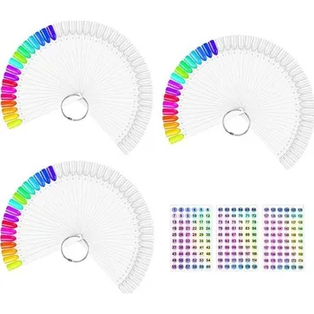 150 kusů barevná tabulka nehtů, stojan na barevné zobrazení nehtů semipermanentní barevná tabulka