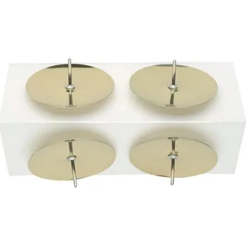 Svíčka Bodce na svíčky 5 cm (4 ks) zlaté 594436