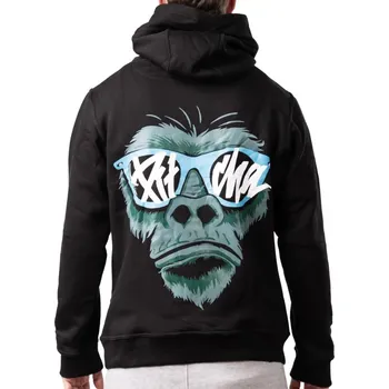 Pánské oblečení PITCHA mikina GORILLA black/turquiose - XL