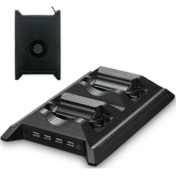 Hra pro Xbox One Multifunkční stojan 4v1 pro nabíjení, chlazení a držák her pro Xbox One Slim S (XONE)