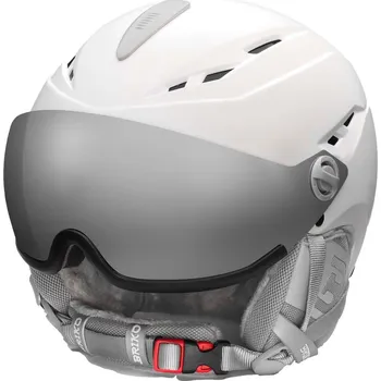 BRIKO Lyžařská helma CHIONE VISOR M BÍLÁ