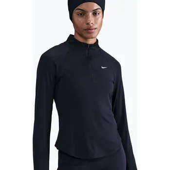 Dámská mikina Dámská běžecká mikina Nike Tempo Swoosh Run Dri-Fit 1/4-Zip black/white